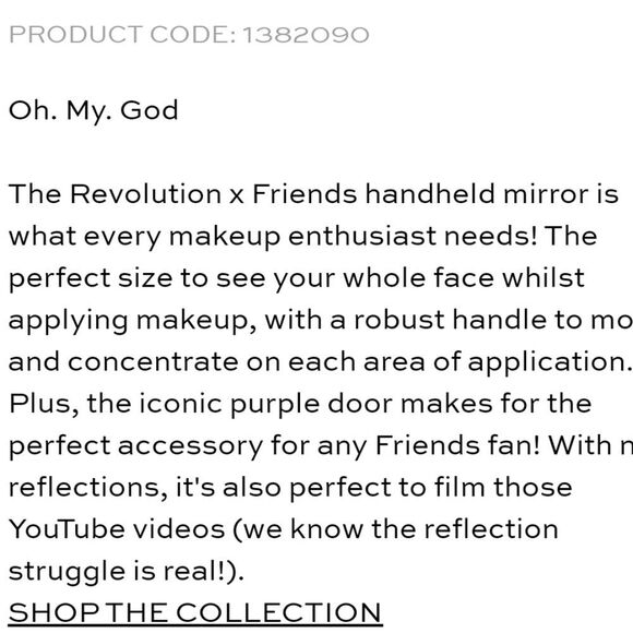 Revolution Beauty X Friends The Television Series Mirror - Picture 11 of 11